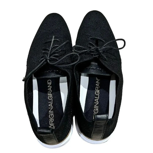 Cole Haan Women's Size 11 Black Stitchlite Wingtip Oxford Flats - Picture 5 of 9